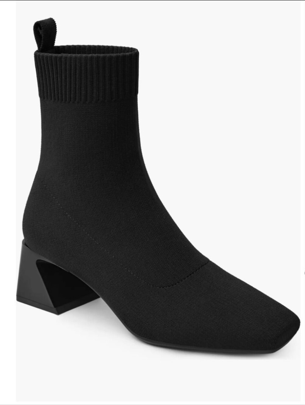 Square-Toe Water-Repellent Women's Heeled Boots | VIVAIA | Brand New w/o Box